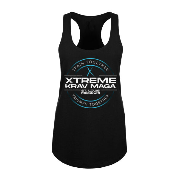 FULL COLOR CIRCLE BADGE - WOMEN'S FITTED TANK TOP Thumbnail